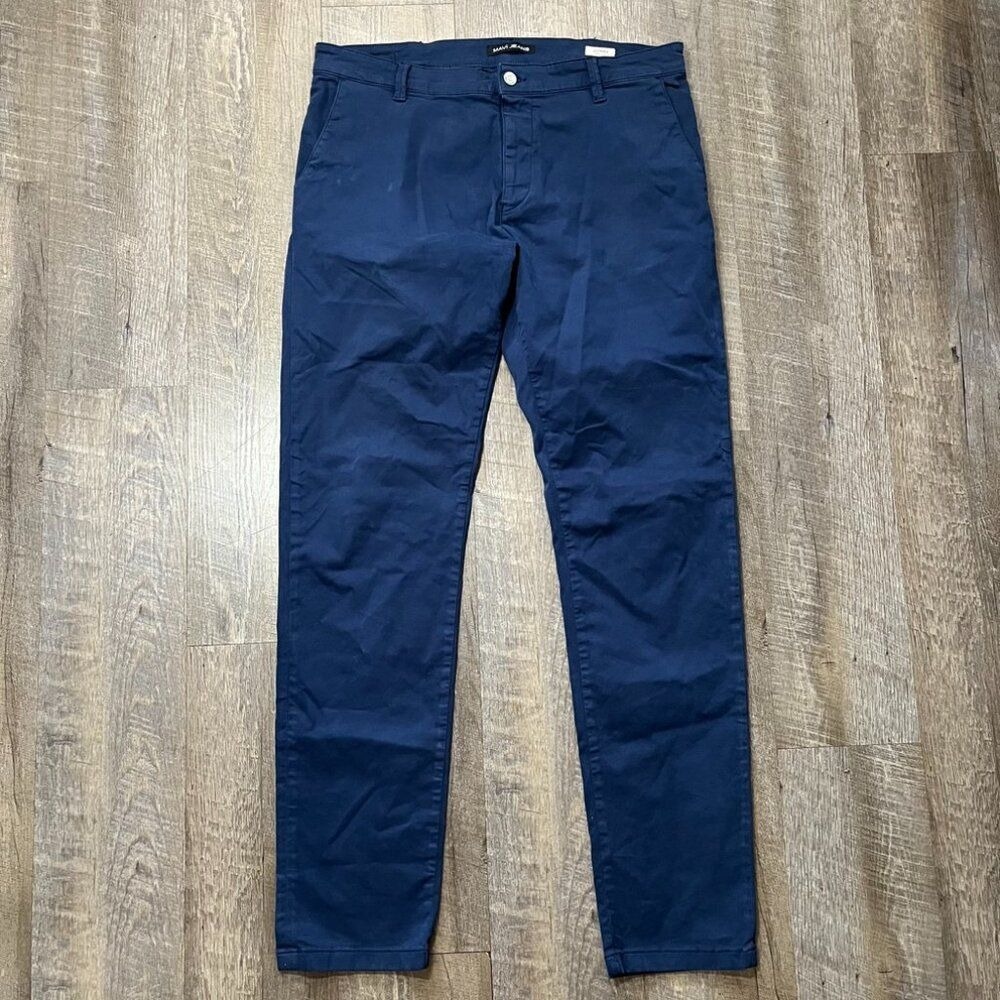 Mavi Navy Blue Johnny Slim Leg Chino Pants Mens Size 38 x 36‎